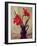 Amaryllis Lillies, in a Dark Glass Jug-Albert Williams-Framed Giclee Print