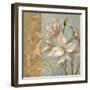 Amaryllis on Soft Blue-Silvia Vassileva-Framed Premium Giclee Print