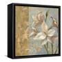 Amaryllis on Soft Blue-Silvia Vassileva-Framed Stretched Canvas