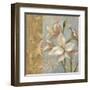 Amaryllis on Soft Blue-Silvia Vassileva-Framed Art Print