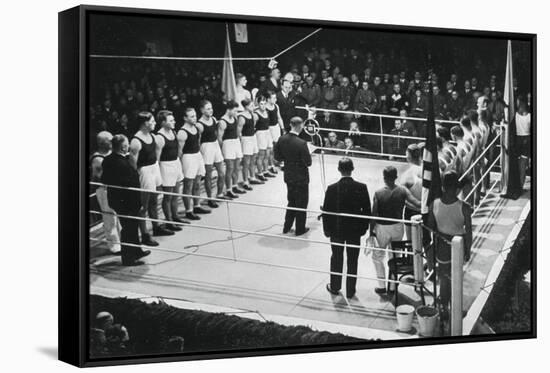 Amateur Boxing Competition Between Germany and Poland, 1936-null-Framed Stretched Canvas