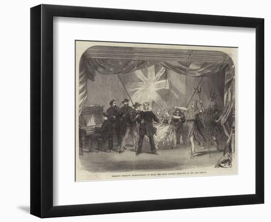 Amateur Dramatic Entertainment on Board the Great Eastern Steam-Ship at Sea-null-Framed Giclee Print