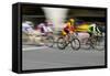 Amateur Men Bicyclists competing in the Garrett Lemire Memorial Grand Prix National Racing Circu...-null-Framed Stretched Canvas