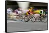 Amateur Men Bicyclists competing in the Garrett Lemire Memorial Grand Prix National Racing Circu...-null-Framed Stretched Canvas