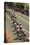 Amateur Men Bicyclists competing in the Garrett Lemire Memorial Grand Prix National Racing Circu...-null-Stretched Canvas