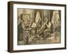 Amateur Quartet-August Mandlick-Framed Art Print