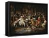 Amateurs of Tye-Wig Music ('Musicians of the Old School')-Edward Francis Burney-Framed Stretched Canvas