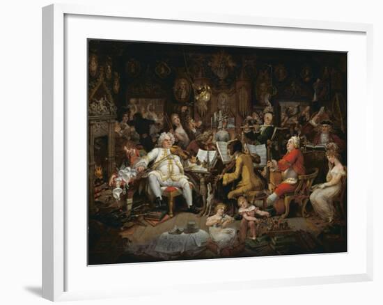 Amateurs of Tye-Wig Music ('Musicians of the Old School')-Edward Francis Burney-Framed Giclee Print