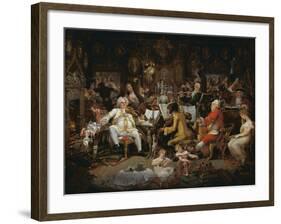 Amateurs of Tye-Wig Music ('Musicians of the Old School')-Edward Francis Burney-Framed Giclee Print