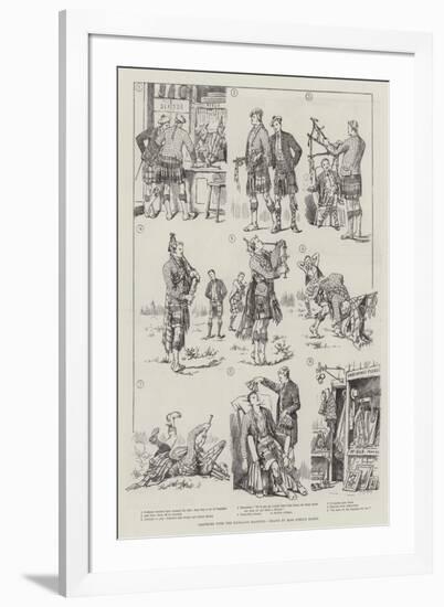 Amateurs with the Highland Bagpipes-Evelyn Stuart Hardy-Framed Giclee Print