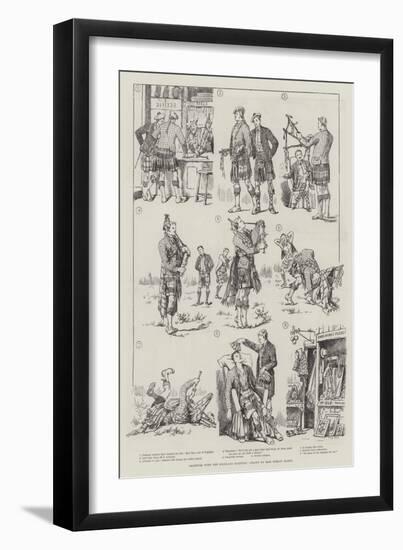 Amateurs with the Highland Bagpipes-Evelyn Stuart Hardy-Framed Giclee Print