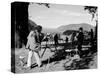 Amatuer Artists Painting Hudson River Landscape Scene-Alfred Eisenstaedt-Stretched Canvas