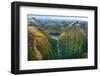 Amazing Aerial View of Fiordland National Park on Scenic Flight from Milford Sound to Queenstown, N-Lina Shatalova-Framed Photographic Print