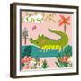 Amazing Alligator-Tina Finn-Framed Art Print