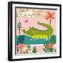 Amazing Alligator-Tina Finn-Framed Art Print