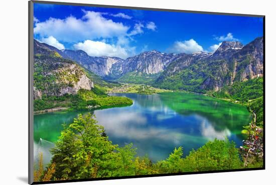 Amazing Alpine Lakes, Hallstatt, Austria-Maugli-l-Mounted Photographic Print