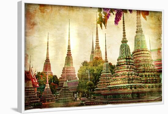 Amazing Bangkok - Artwork In Painting Style-Maugli-l-Framed Art Print