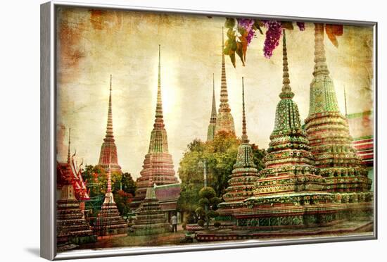 Amazing Bangkok - Artwork In Painting Style-Maugli-l-Framed Art Print