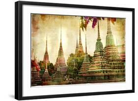 Amazing Bangkok - Artwork In Painting Style-Maugli-l-Framed Art Print