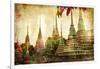 Amazing Bangkok - Artwork In Painting Style-Maugli-l-Framed Art Print