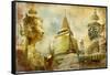 Amazing Bangkok - Artwork In Painting Style-Maugli-l-Framed Stretched Canvas