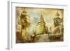 Amazing Bangkok - Artwork In Painting Style-Maugli-l-Framed Art Print