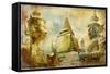 Amazing Bangkok - Artwork In Painting Style-Maugli-l-Framed Stretched Canvas