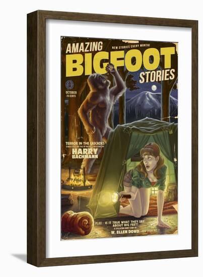 Amazing Bigfoot Stories-Lantern Press-Framed Art Print