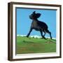 Amazing Black Dog, 2000-Marjorie Weiss-Framed Giclee Print