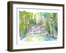 Amazing Dunn’s River Falls Jamaica Excursion-M. Bleichner-Framed Art Print