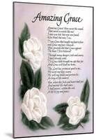 Amazing Grace (Lyrics) Art Print Poster-null-Mounted Poster