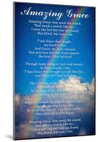 Amazing Grace Lyrics-null-Mounted Poster