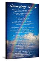 Amazing Grace Lyrics-null-Stretched Canvas