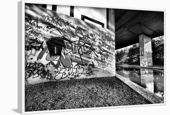 Amazing Light Bouncing Off Water Creating This Interesting Graffiti Shot-sammyc-Framed Photographic Print