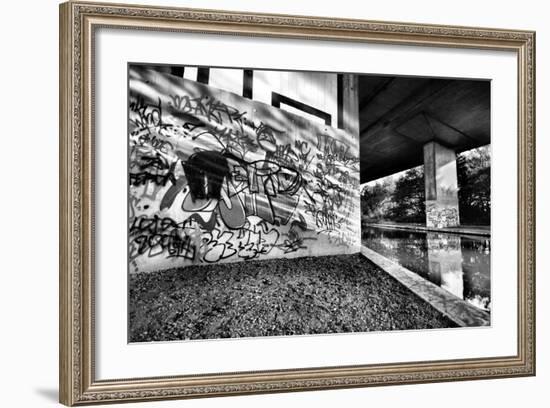 Amazing Light Bouncing Off Water Creating This Interesting Graffiti Shot-sammyc-Framed Photographic Print