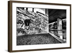 Amazing Light Bouncing Off Water Creating This Interesting Graffiti Shot-sammyc-Framed Photographic Print