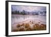 Amazing Mud Pot Sunrise Storm, Yellowstone Wyoming-Vincent James-Framed Photographic Print