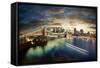 Amazing New York Cityscape - Taken After Sunset-dellm60-Framed Stretched Canvas