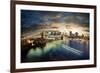 Amazing New York Cityscape - Taken After Sunset-dellm60-Framed Photographic Print