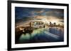 Amazing New York Cityscape - Taken After Sunset-dellm60-Framed Photographic Print