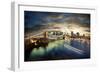 Amazing New York Cityscape - Taken After Sunset-dellm60-Framed Photographic Print