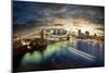 Amazing New York Cityscape - Taken After Sunset-dellm60-Mounted Photographic Print