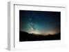 Amazing Night Sky Stars Panorama with Milky Way on Mountain Background-gianni triggiani-Framed Photographic Print