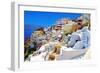 Amazing Romantic Santorini Island, Greece-Maugli-l-Framed Photographic Print