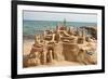 Amazing Sandcastle on a Mediterranean Beach-Philip Lange-Framed Photographic Print