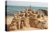 Amazing Sandcastle on a Mediterranean Beach-Philip Lange-Stretched Canvas