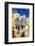 Amazing Santorini - Artwork in Retro Style-Maugli-l-Framed Photographic Print