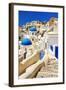 Amazing Santorini - Greek Series-Maugli-l-Framed Photographic Print