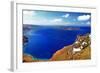 Amazing Santorini. Panoramic View from  Imerovigli Village-Maugli-l-Framed Photographic Print