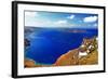 Amazing Santorini. Panoramic View from  Imerovigli Village-Maugli-l-Framed Photographic Print